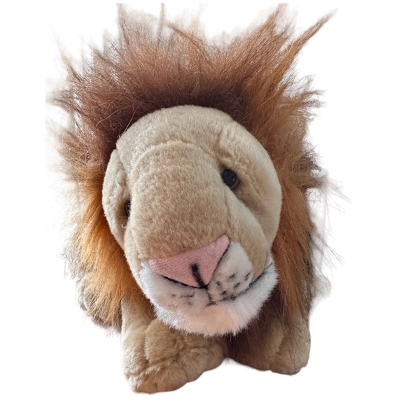 WWF Adoption Wild Republic Plush Lion Stuffed Animal 13” King Of The Jungle K&M - Picture 1 of 5